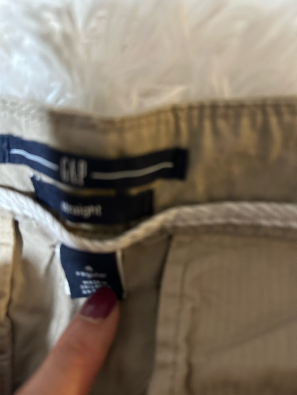 GAP Men's Straight Khaki Pants in Beige